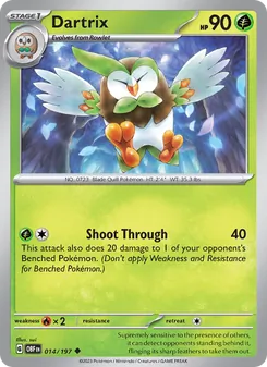 Dartrix (Obsidian Flames #014)