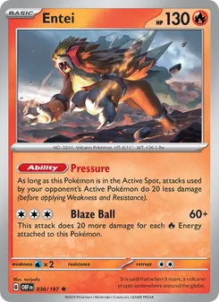 Entei (Obsidian Flames #030)