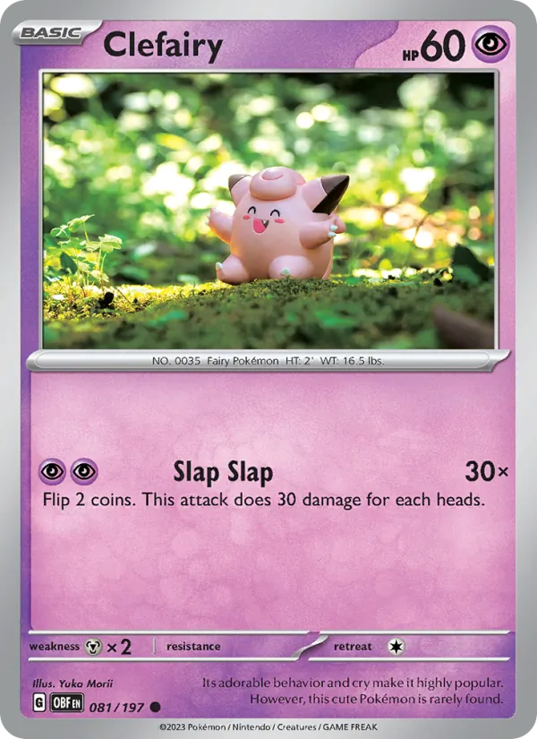 Clefairy — Obsidian Flames #081 (Pokémon TCG card)