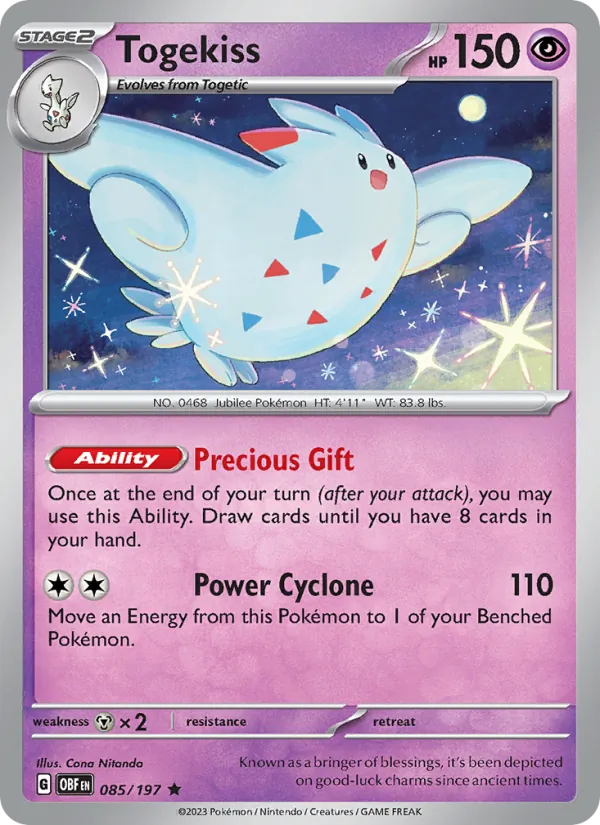 Togekiss — Obsidian Flames #085 (Pokémon TCG card)