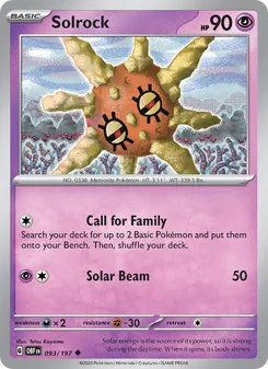 Solrock (Obsidian Flames #093)