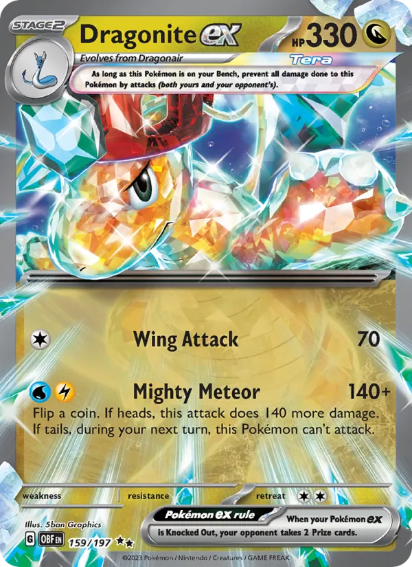 Dragonite ex — Obsidian Flames #159 (Pokémon TCG card)