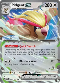 Pidgeot ex (Obsidian Flames #164)