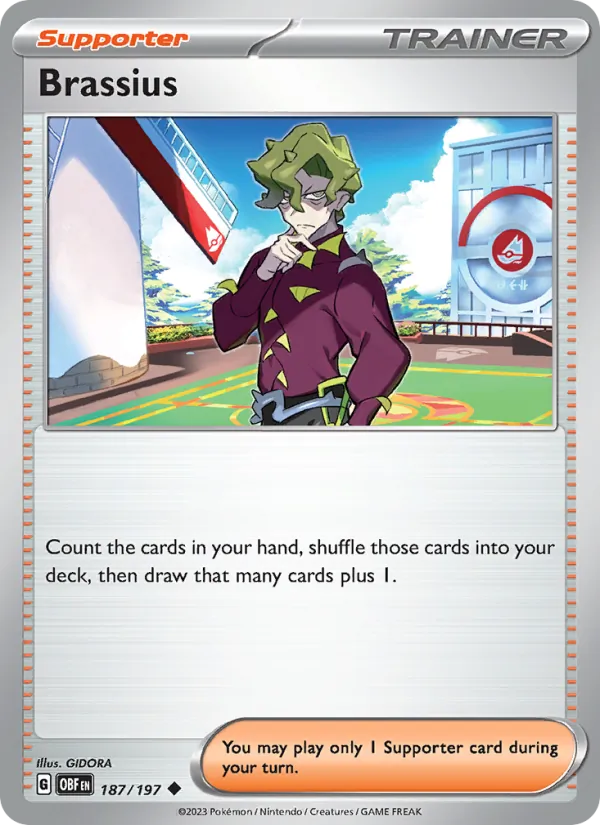 Brassius — Obsidian Flames #187 (Pokémon TCG card)