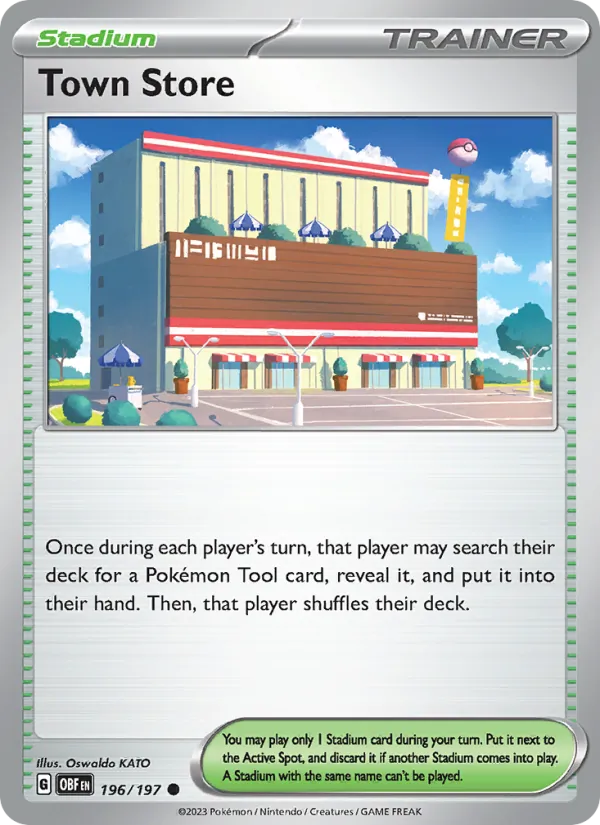 Town Store — Obsidian Flames #196 (Pokémon TCG card)