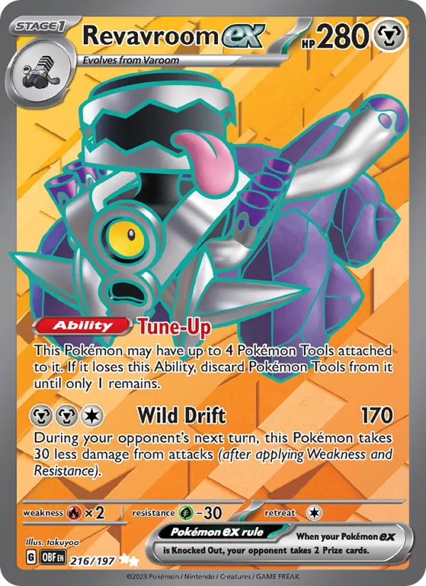 Revavroom ex — Obsidian Flames #216 (Pokémon TCG card)