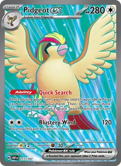Pidgeot ex (Obsidian Flames #217)