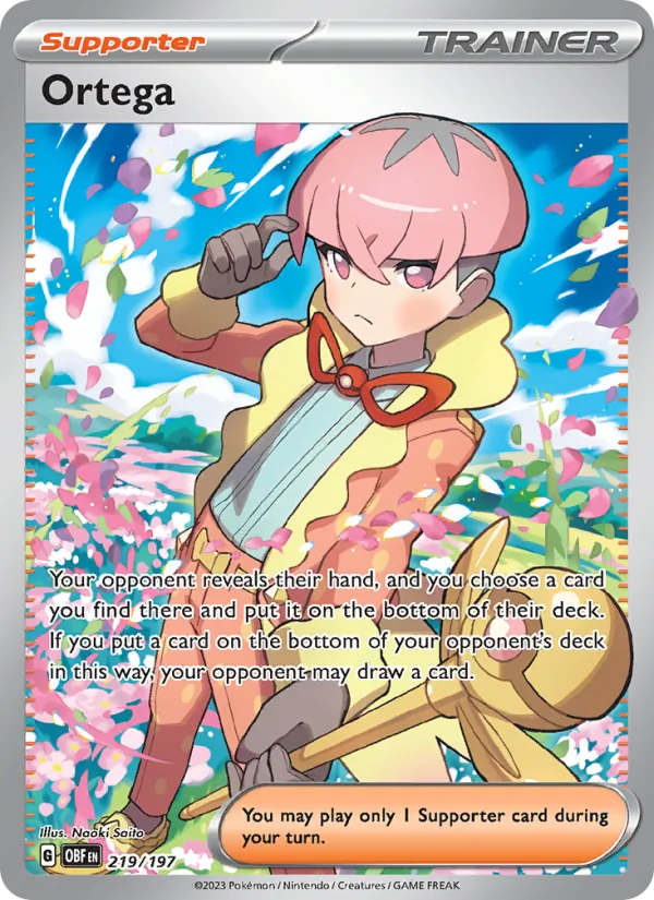 Ortega — Obsidian Flames #219 (Pokémon TCG card)