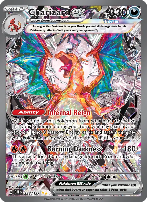 Charizard ex — Obsidian Flames #223 (Pokémon TCG card)
