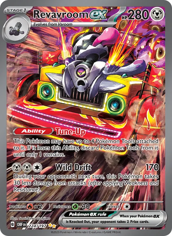 Revavroom ex — Obsidian Flames #224 (Pokémon TCG card)
