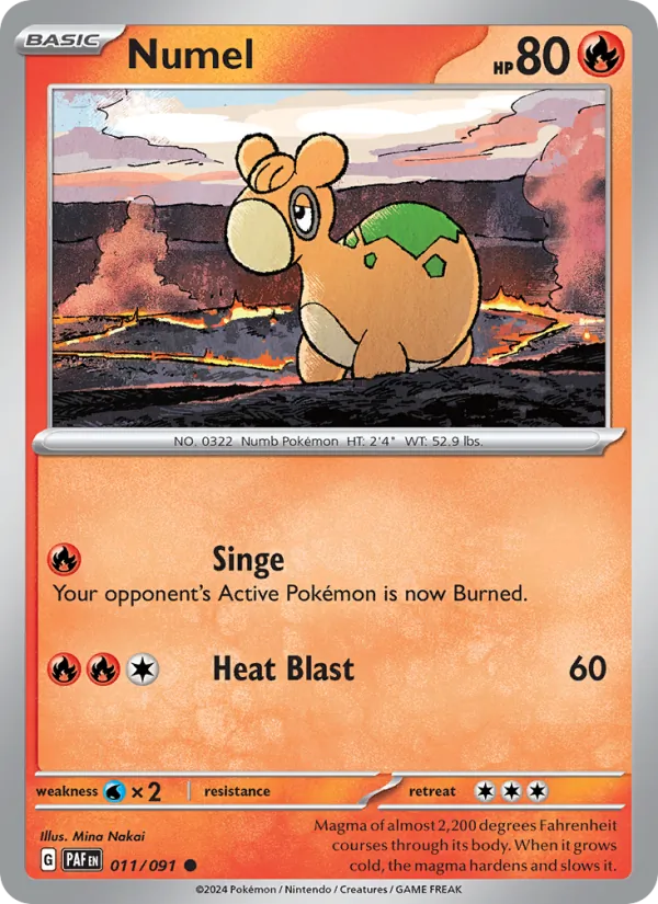 Numel — Paldean Fates #011 (Pokémon TCG card)