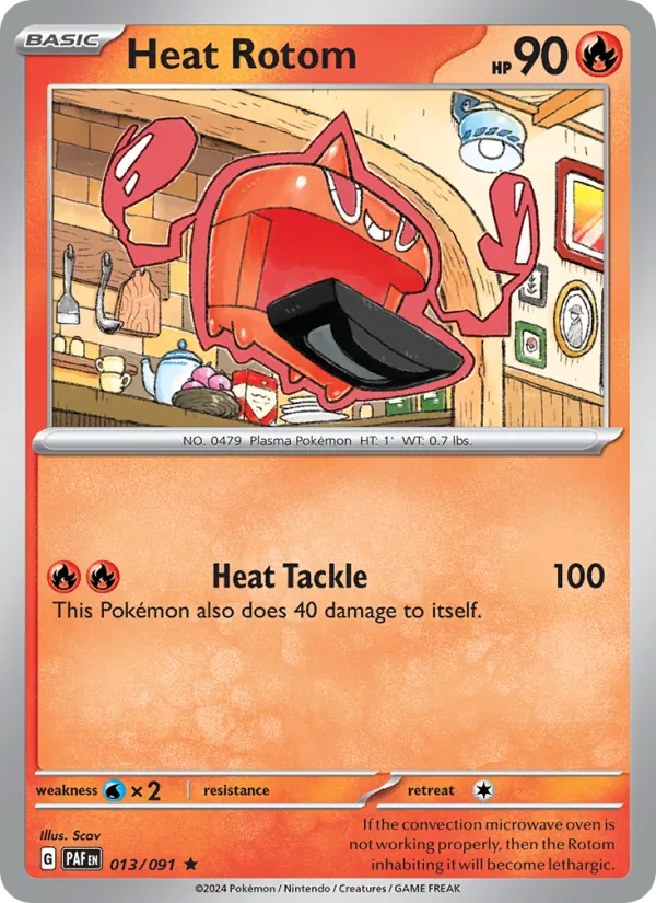 Heat Rotom — Paldean Fates #013 (Pokémon TCG card)