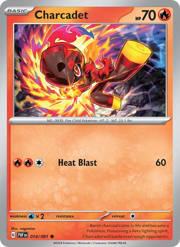 Charcadet — Paldean Fates #014 (Pokémon TCG card)