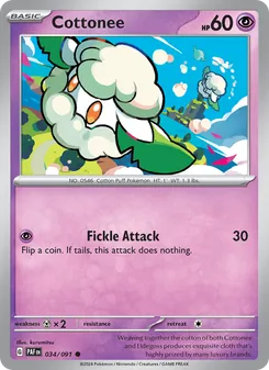 Cottonee (Paldean Fates #034)