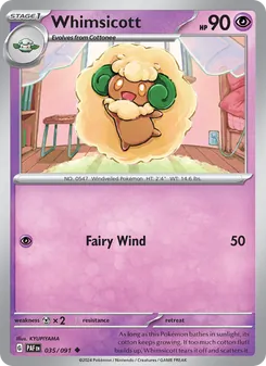 Whimsicott (Paldean Fates #035)