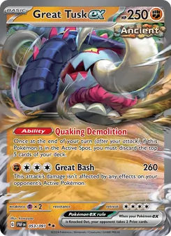 Great Tusk ex (Paldean Fates #053)