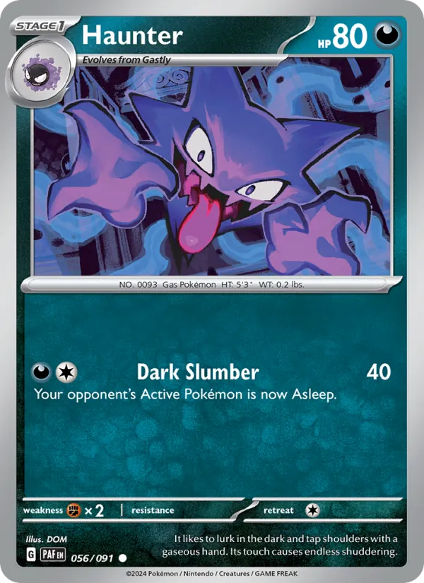 Haunter — Paldean Fates #056 (Pokémon TCG card)