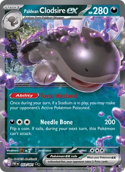 Paldean Clodsire ex (Paldean Fates #059)