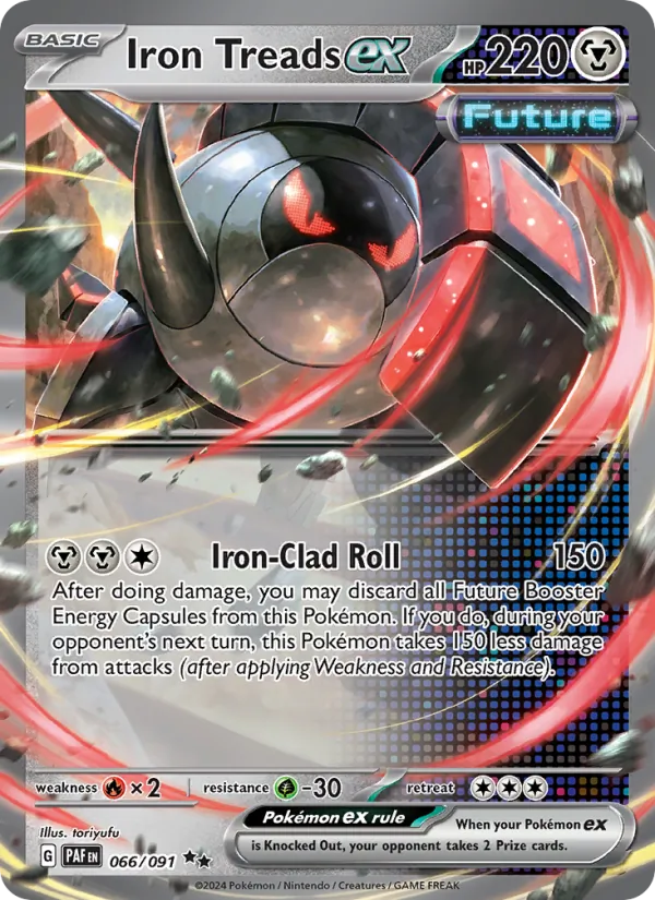 Iron Treads ex — Paldean Fates #066 (Pokémon TCG card)