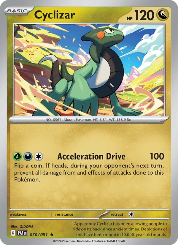 Cyclizar — Paldean Fates #070 (Pokémon TCG card)