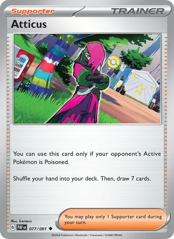Atticus — Paldean Fates #077 (Pokémon TCG card)