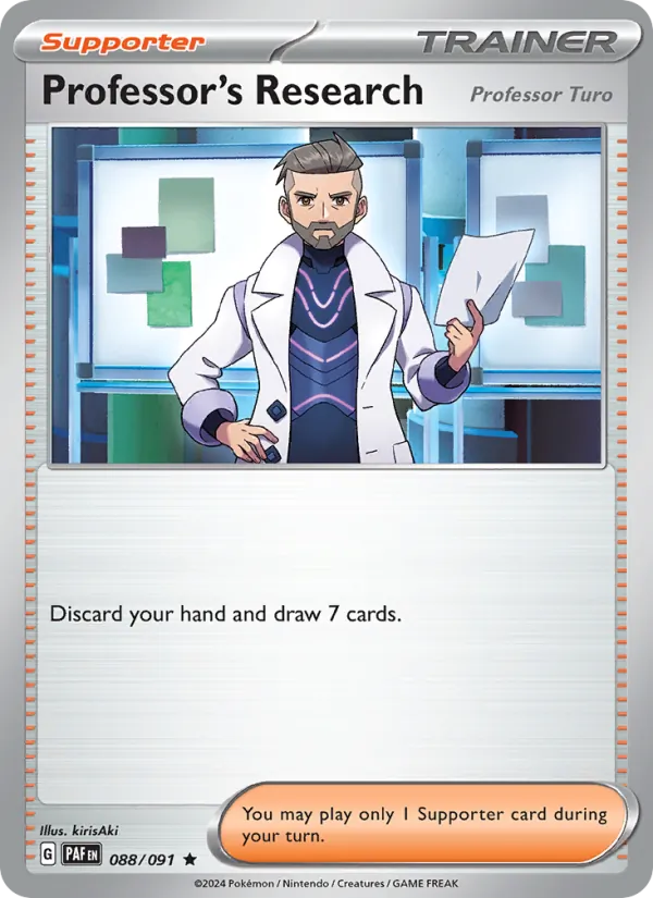 Professor's Research — Paldean Fates #088 (Pokémon TCG card)