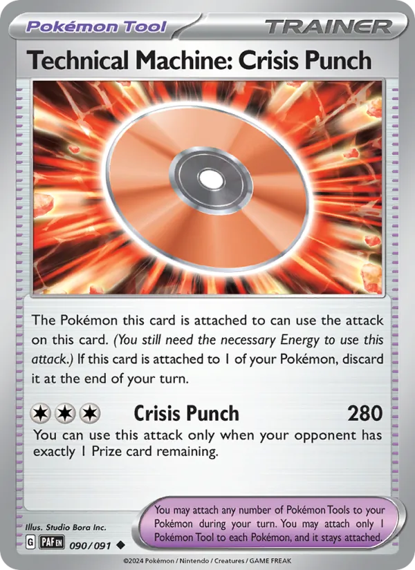 Technical Machine: Crisis Punch — Paldean Fates #090 (Pokémon TCG card)