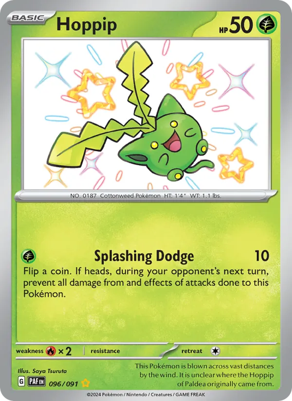 Hoppip — Paldean Fates #096 (Pokémon TCG card)