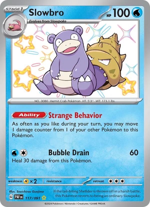 Slowbro — Paldean Fates #117 (Pokémon TCG card)
