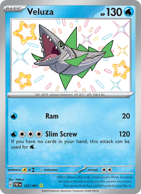 Veluza — Paldean Fates #125 (Pokémon TCG card)