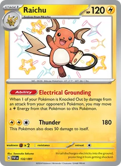 Raichu (Paldean Fates #132)