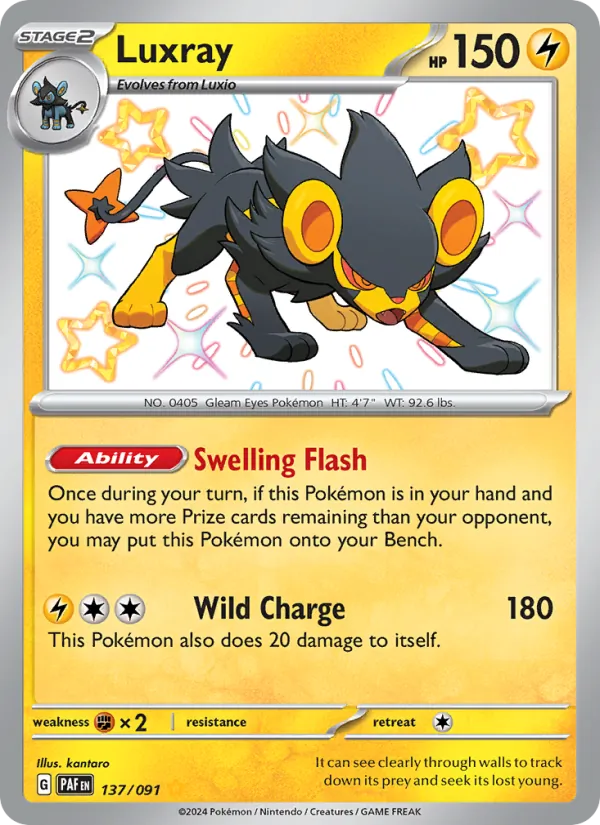 Luxray — Paldean Fates #137 (Pokémon TCG card)