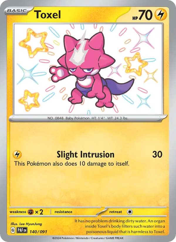 Toxel — Paldean Fates #140 (Pokémon TCG card)
