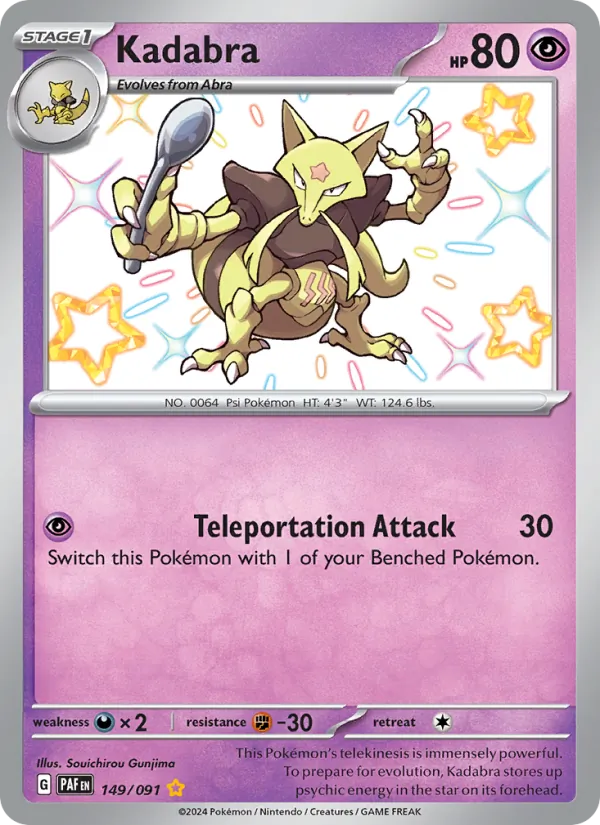 Kadabra — Paldean Fates #149 (Pokémon TCG card)