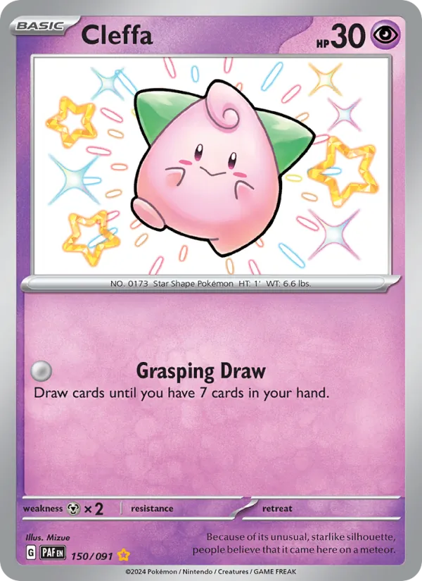 Cleffa — Paldean Fates #150 (Pokémon TCG card)
