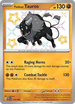 Paldean Tauros (Paldean Fates #172)