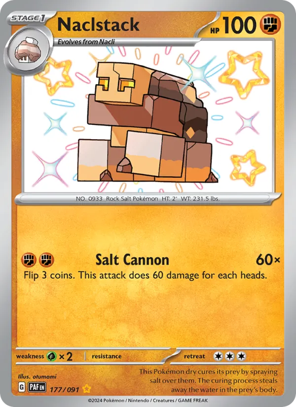 Naclstack — Paldean Fates #177 (Pokémon TCG card)