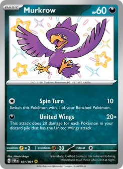 Murkrow (Paldean Fates #181)