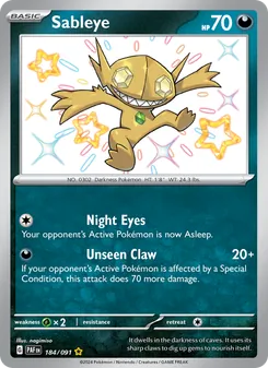 Sableye (Paldean Fates #184)