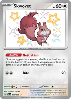 Skwovet (Paldean Fates #205)