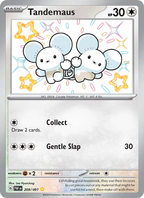 Tandemaus — Paldean Fates #209 (Pokémon TCG card)