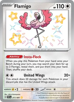 Flamigo (Paldean Fates #211)