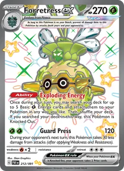 Forretress ex (Paldean Fates #212)