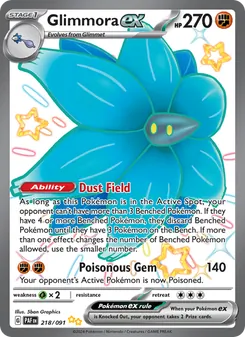 Glimmora ex (Paldean Fates #218)