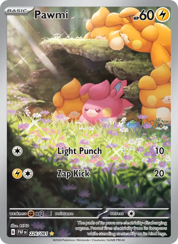 Pawmi — Paldean Fates #226 (Pokémon TCG card)