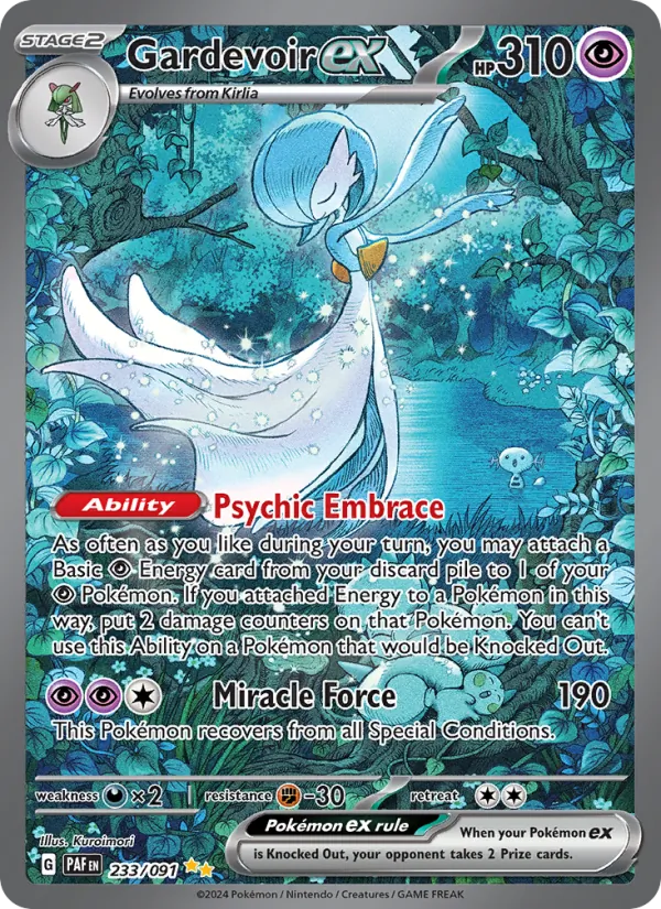 Gardevoir ex — Paldean Fates #233 (Pokémon TCG card)