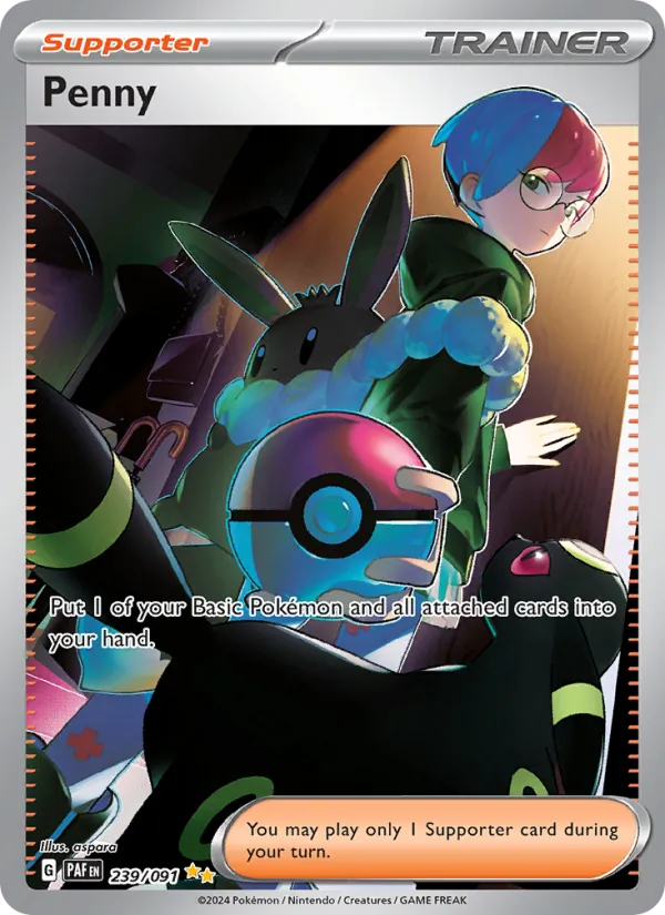 Penny — Paldean Fates #239 (Pokémon TCG card)