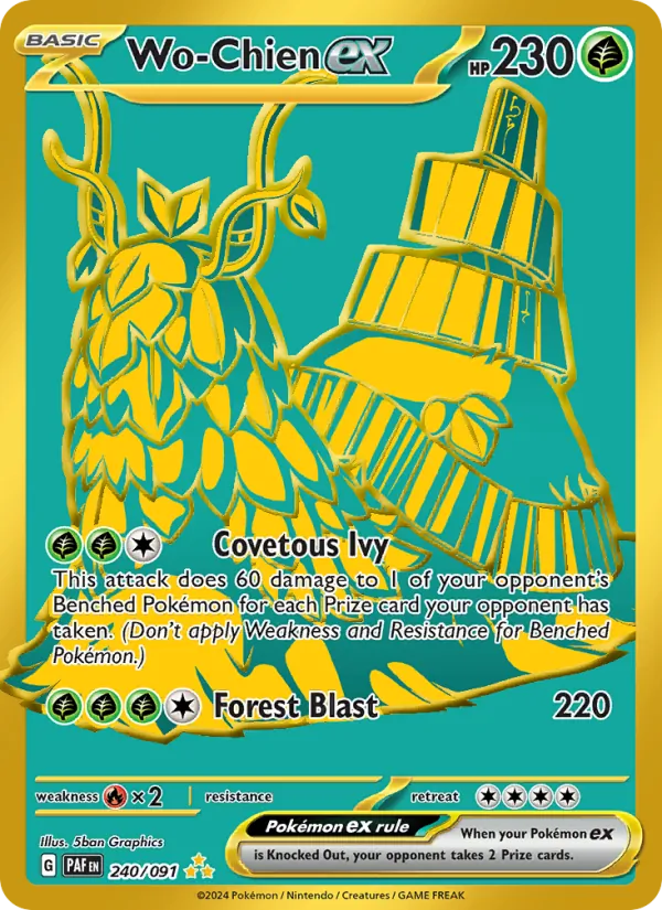 Wo-Chien ex — Paldean Fates #240 (Pokémon TCG card)
