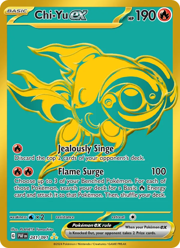 Chi-Yu ex — Paldean Fates #241 (Pokémon TCG card)