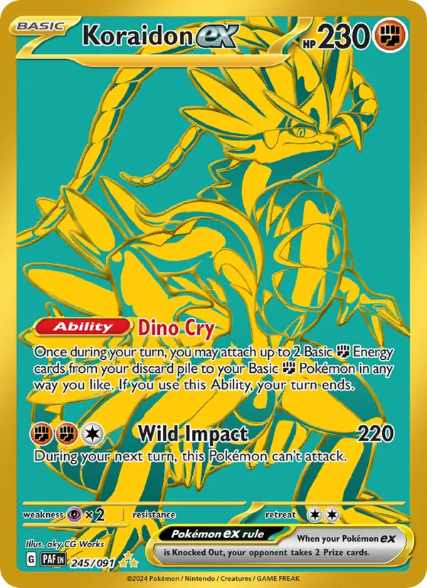 Koraidon ex — Paldean Fates #245 (Pokémon TCG card)